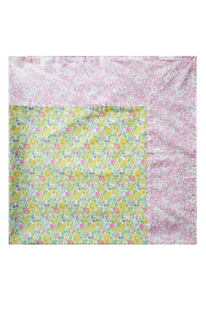 Reversible Tablecloth made with Liberty Fabric BETSY BOO & BETSY CITRUS - Coco & Wolf