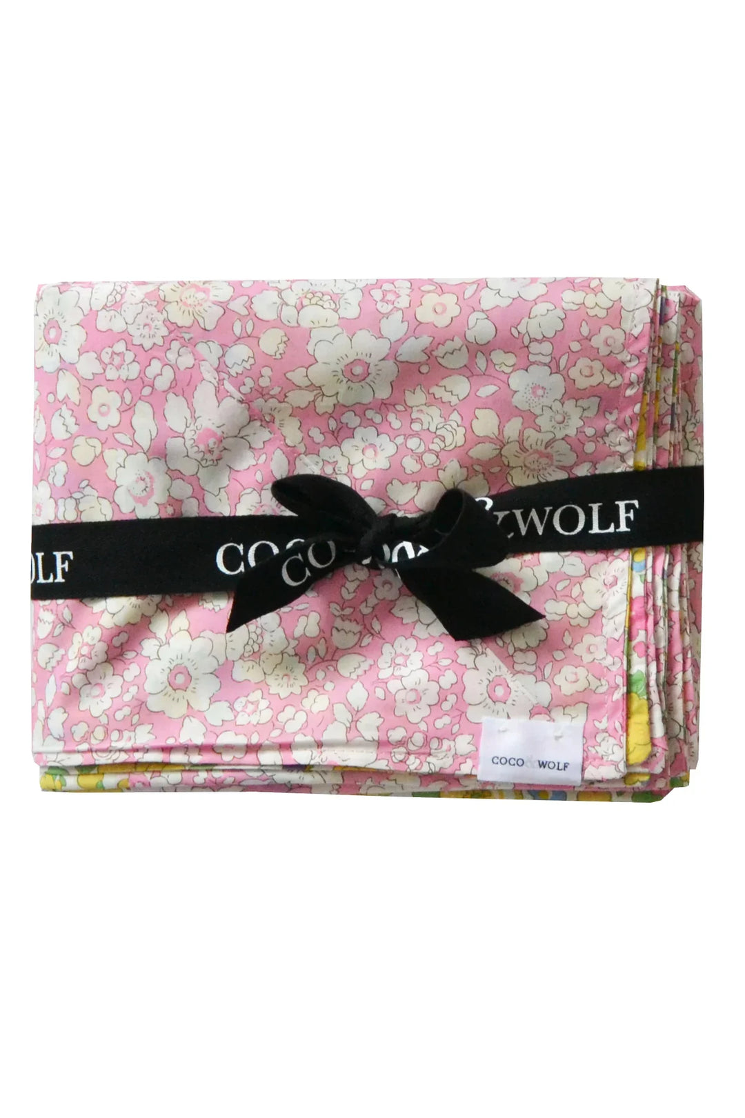 Reversible Tablecloth made with Liberty Fabric BETSY BOO & BETSY CITRUS - Coco & Wolf