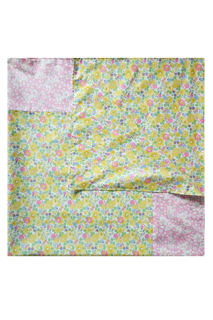 Reversible Tablecloth made with Liberty Fabric BETSY BOO & BETSY CITRUS - Coco & Wolf