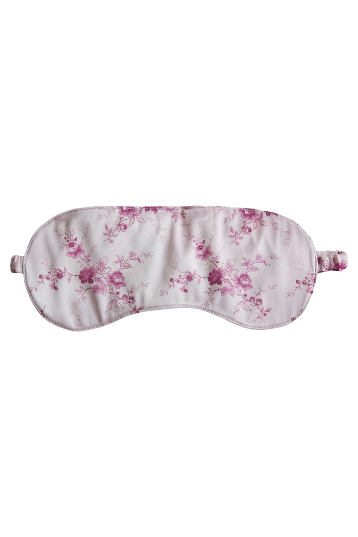 Bridgerton Silk Eye Mask made with Liberty Fabric AMELIE LUISE PINK