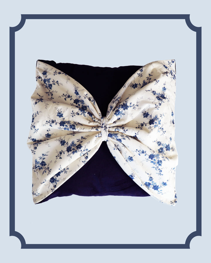 Bridgerton Big Bow Cushion made with Liberty Fabric AMELIE LUISE