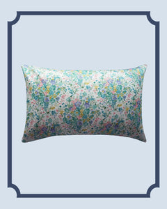 Bridgerton Pillowcase made with Liberty Fabric BOUQUET PARADE GREEN