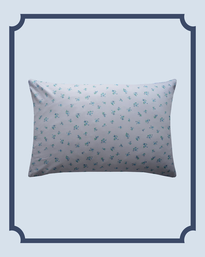 Bridgerton Housewife Pillowcase made with Liberty Fabric POSEY CORSAGE BLUE
