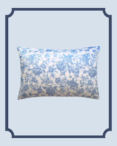 Bridgerton Housewife Pillowcase made with Liberty Fabric REGENCY TRAIL CHINA BLUE