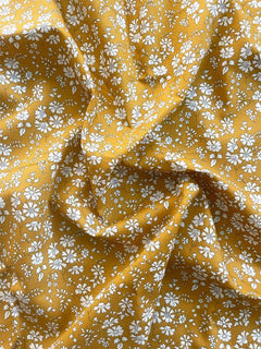 Complete Bedding Set made with Liberty Fabric CAPEL MUSTARD