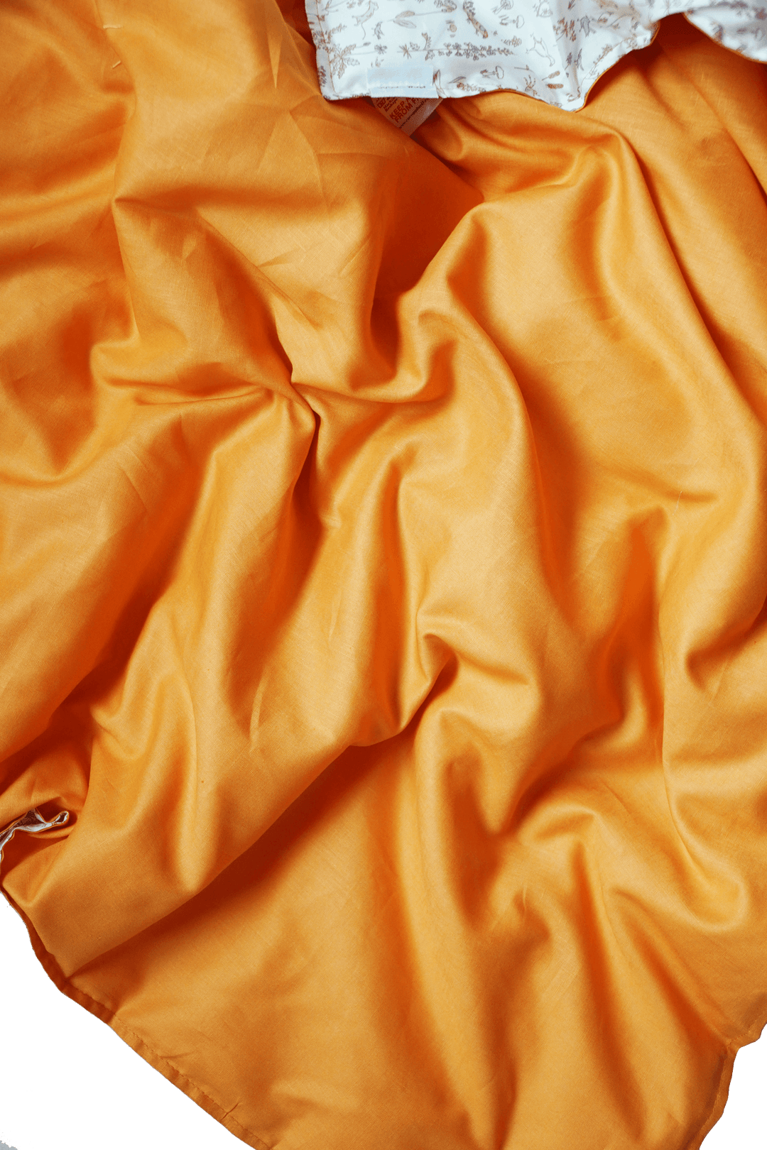 Reversible Heirloom Quilt made with Liberty Fabric THEO GREEN & TURMERIC LINEN