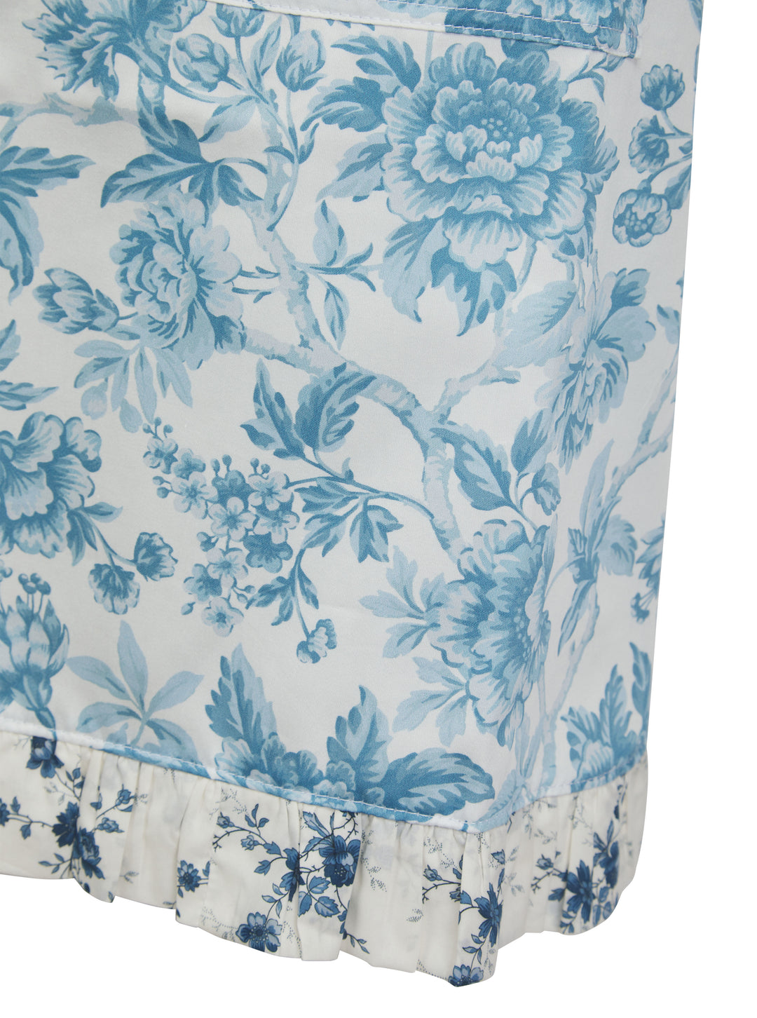Bridgerton Ruffle-Edge Apron REGENCY TRAIL CHINA BLUE & AMELIE LUISE