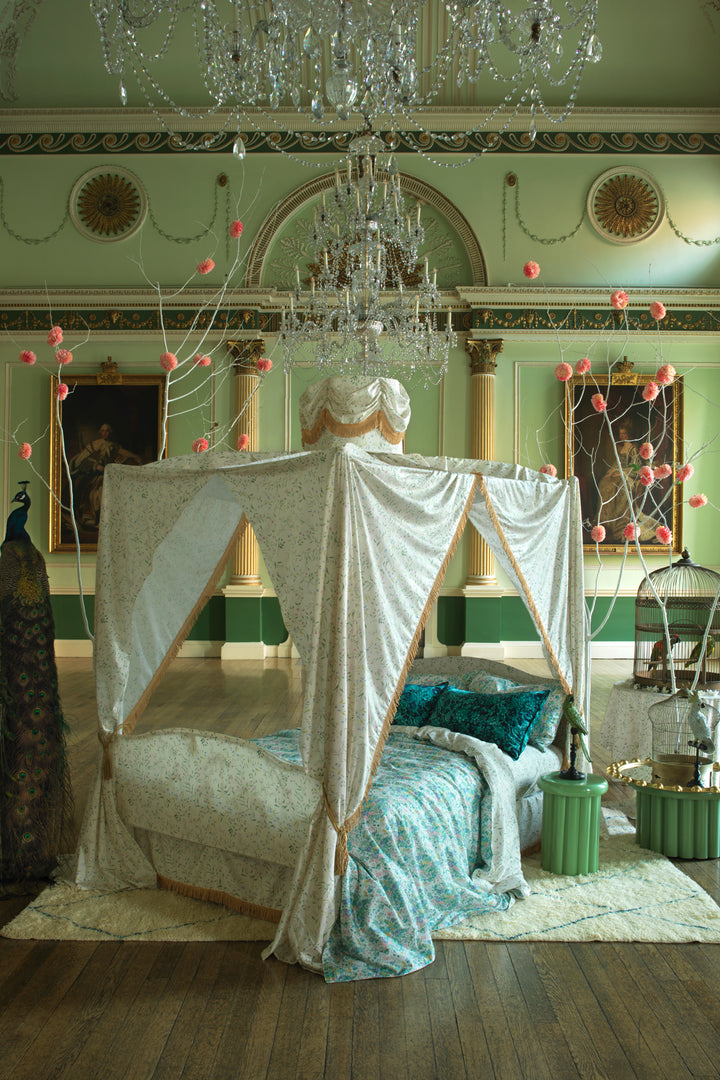 Bridgerton Reversible Duvet Set made with Liberty Fabric BOUQUET PARADE & REGAL BLOSSOM