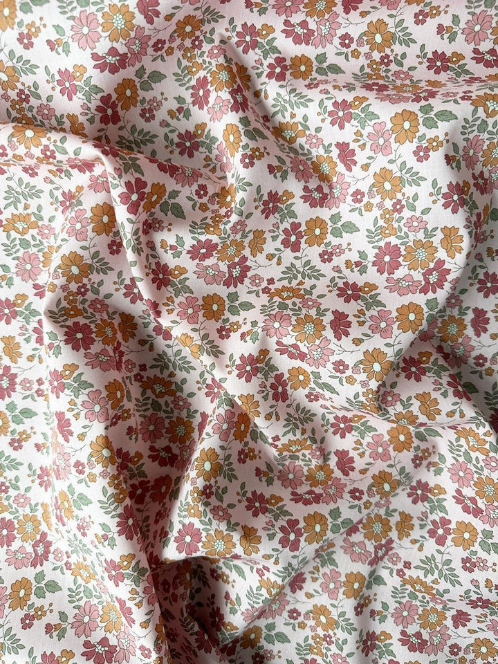 Flat Top Sheet made with Liberty Fabric CAPEL FLORET