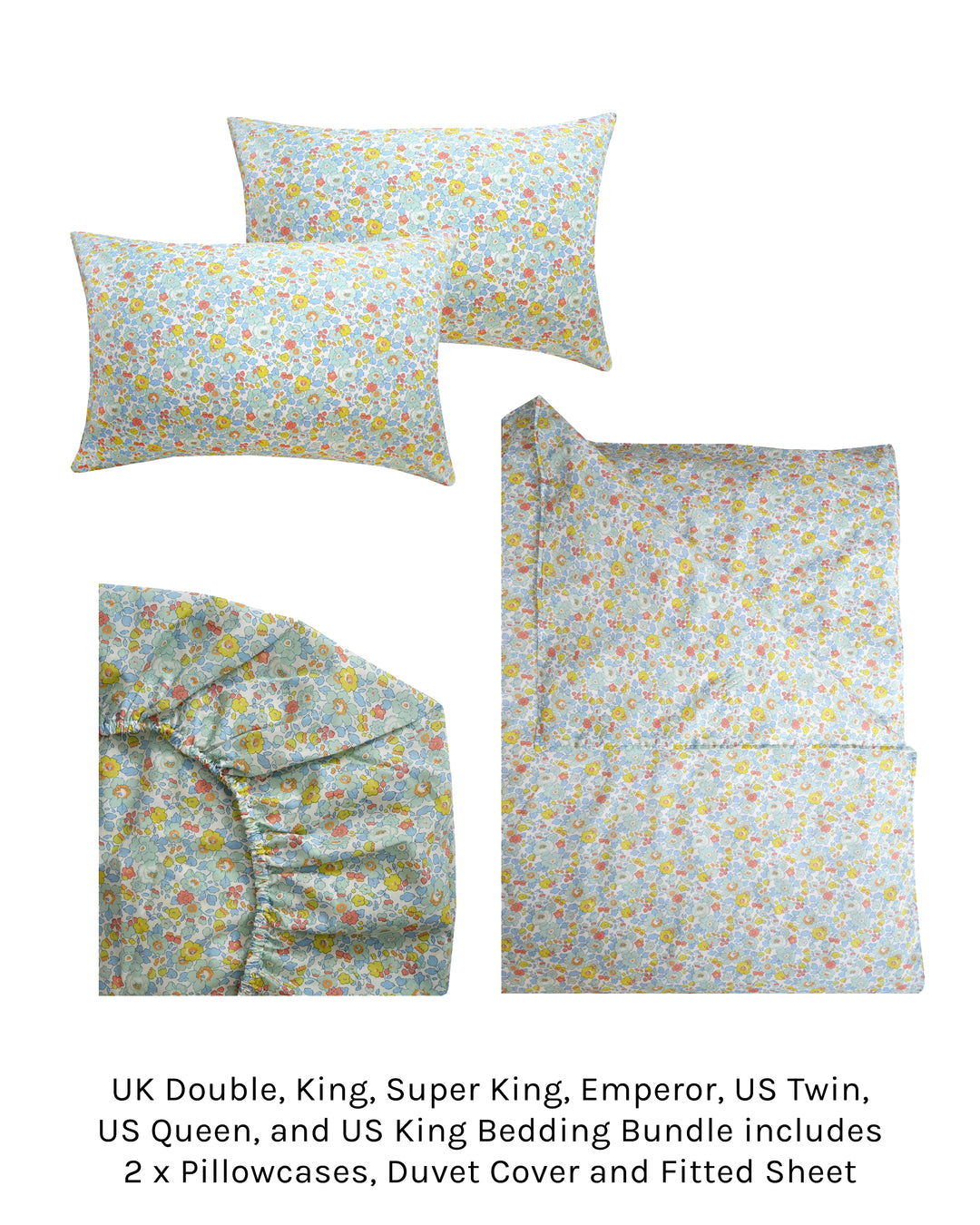 Duvet Set made with Liberty Fabric BETSY SAGE