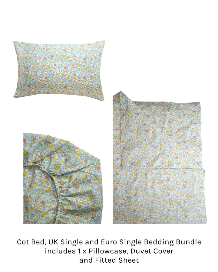 Duvet Set made with Liberty Fabric BETSY SAGE