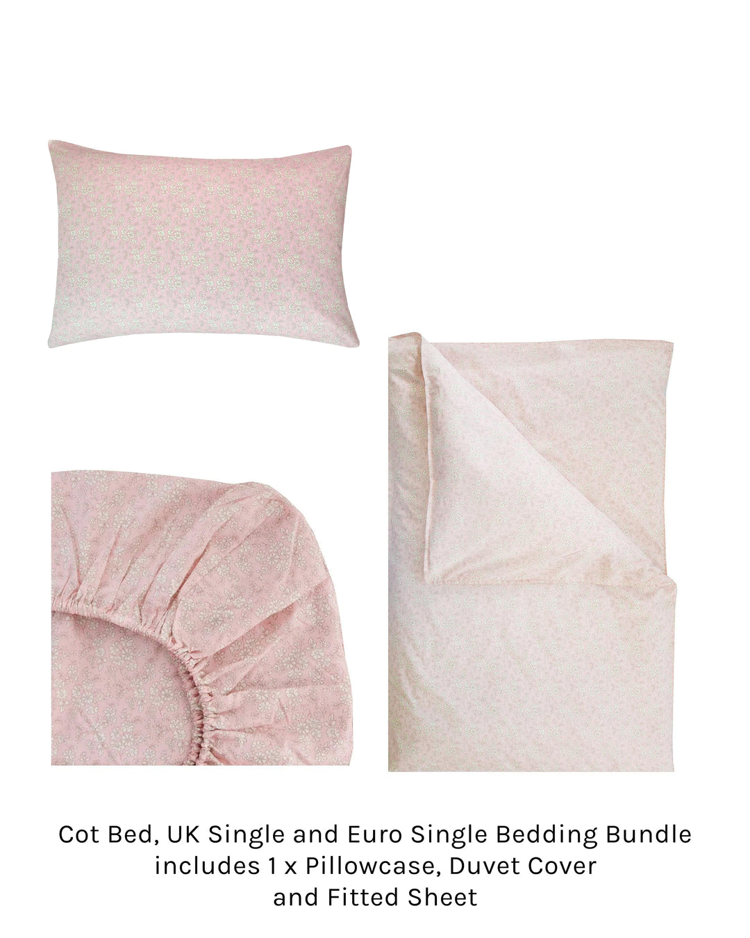 Duvet Set made with Liberty Fabric CAPEL PINK