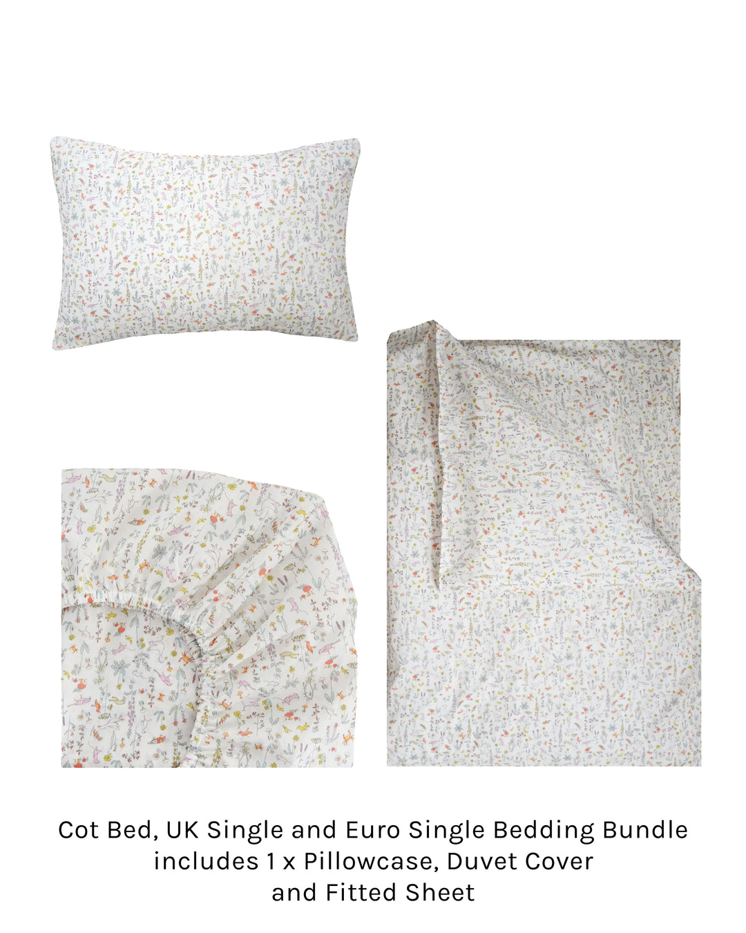 Duvet Set made with Liberty Fabric THEO PINK