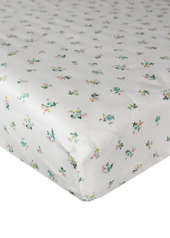 Fitted Sheet made with Liberty Fabrics & Bridgerton POSY CORSAGE YELLOW