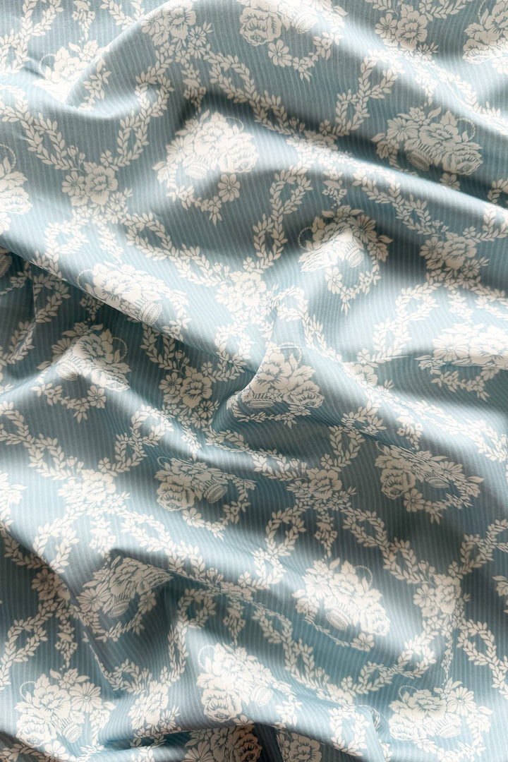 Bridgerton Reversible Ruffle-Edge Heirloom Quilt made with Liberty Fabric AMELIE LUISE & GARLAND HAMPERS