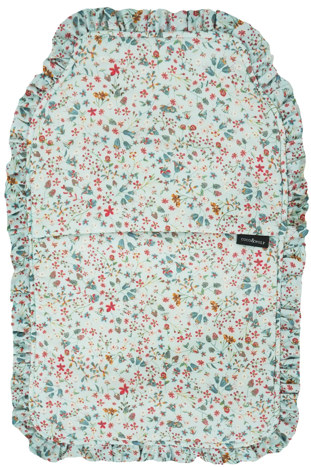 Liberty Fabric Ruffle Edge Hot Water Bottle DONNA LEIGH DUCK EGG - Coco & Wolf