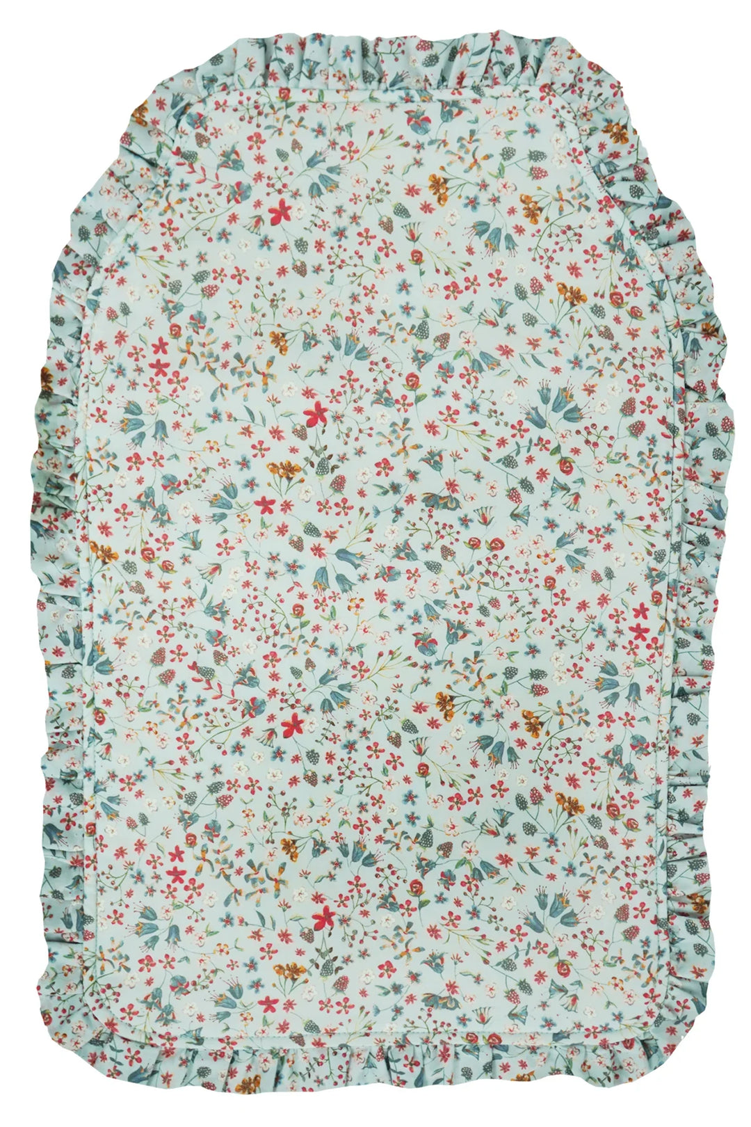 Liberty Fabric Ruffle Edge Hot Water Bottle DONNA LEIGH DUCK EGG - Coco & Wolf