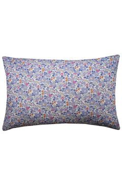 Pillowcase made with Liberty Fabric BETSY LAVENDER BLUE