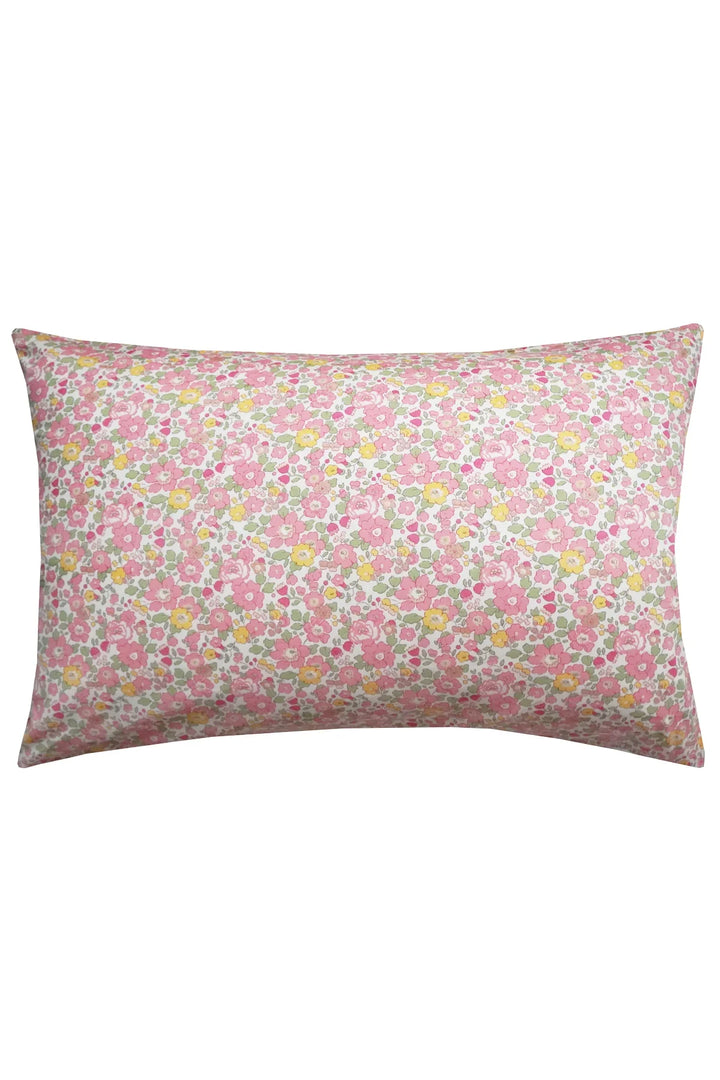Pillowcase made with Liberty Fabric BETSY COPPER PINK