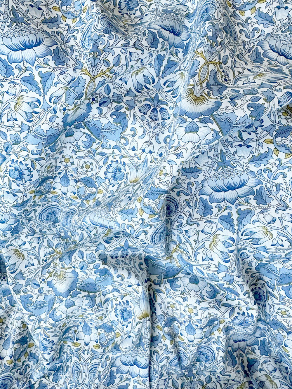 Housewife Pillowcase made with Liberty Fabric LODDEN CHINA BLUE