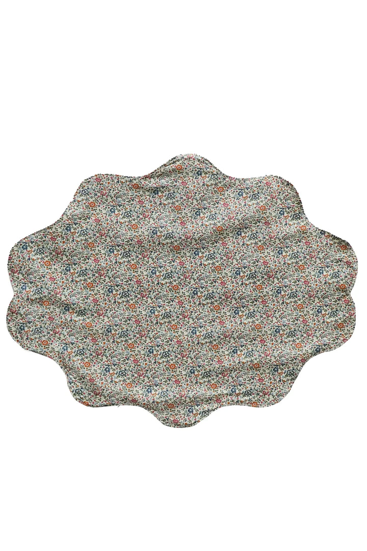 Reversible Wavy Placemat made with Liberty Fabric LINEN GARDEN & KATIE & MILLIE - Coco & Wolf