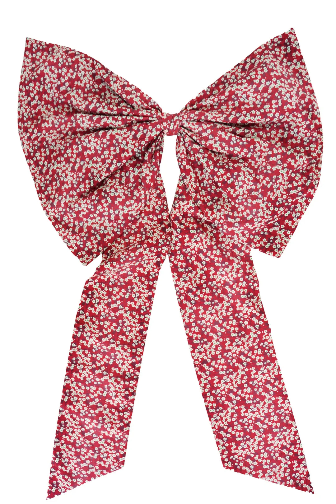 Oversized Decorative Bow made with Liberty Fabric MITSI VALERIA RED - Coco & Wolf
