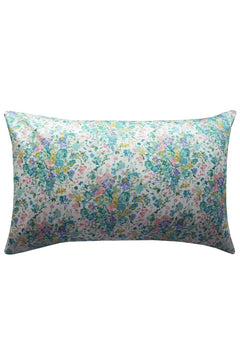 Housewife Pillowcase made with Liberty Fabrics & Bridgerton BOUQUET PARADE GREEN