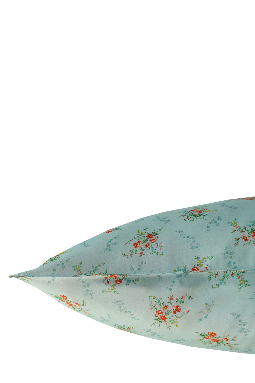 Bridgerton Housewife Pillowcase made with Liberty Fabric GARDEN BLOOMS BLUE