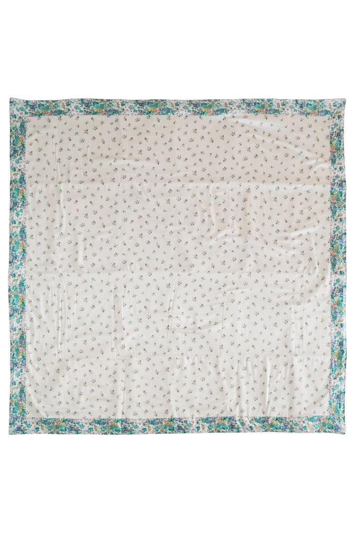 Picnic Blanket made with Liberty Fabrics & Bridgerton POSY CORSAGE & BOUQUET PARADE