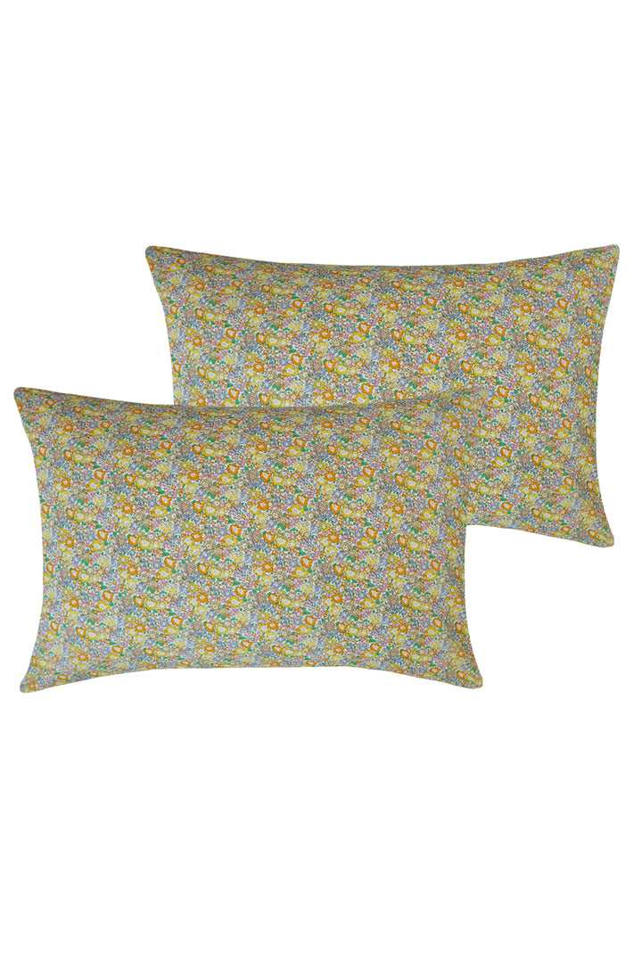 Pillowcase made with Liberty Fabric MICHELLE MUSTARD - Coco & Wolf