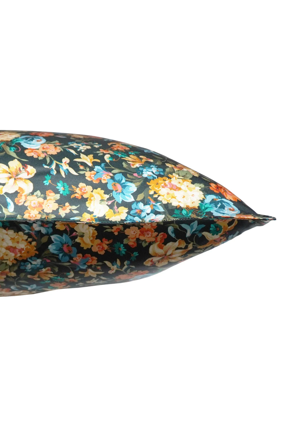 Silk Pillowcase made with Liberty Fabric MONTAGUE MEWS BOTTLE GREEN - Coco & Wolf