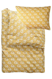 Duvet Set made with Liberty Fabric CAPEL MUSTARD