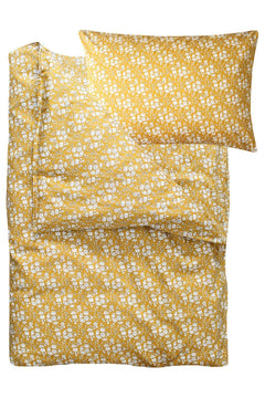 Duvet Set made with Liberty Fabric CAPEL MUSTARD