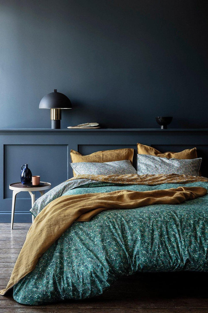 Duvet Set made with Liberty Fabric DONNA LEIGH GREEN - Coco & Wolf