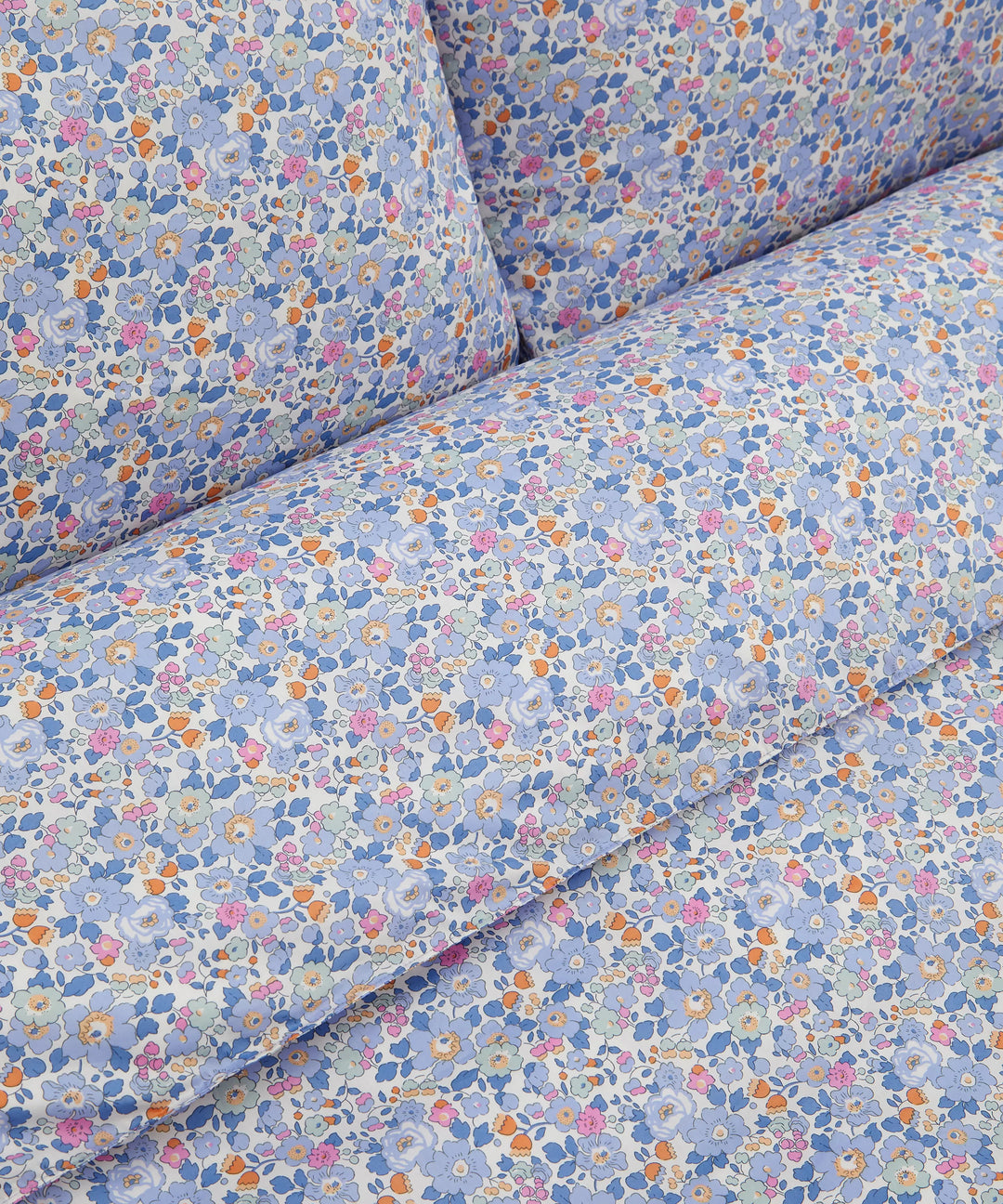Duvet Set made with Liberty Fabric BETSY LAVENDER BLUE