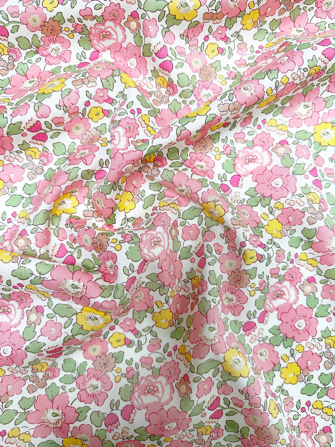 Pillowcase made with Liberty Fabric BETSY COPPER PINK
