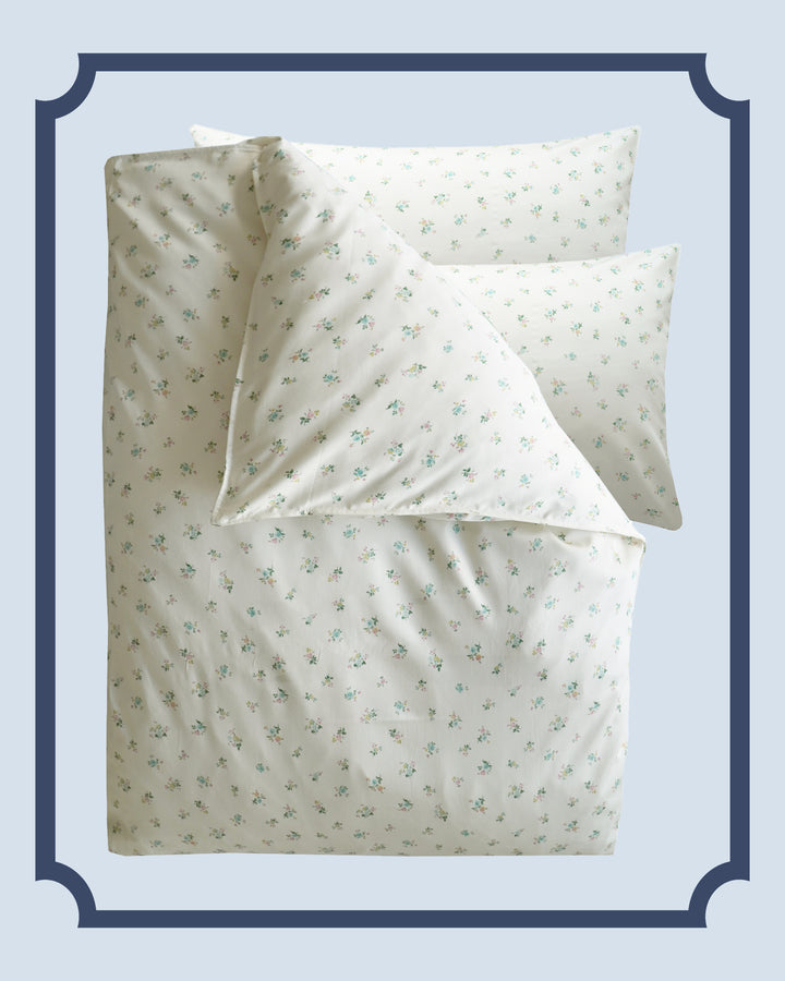 Bridgerton Duvet Set made with Liberty Fabric POSY CORSAGE YELLOW