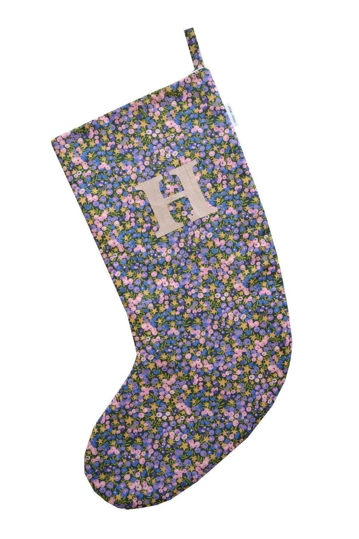 Christmas Stocking made with Liberty Fabric WILTSHIRE STAR