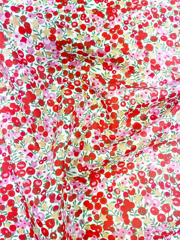 Christmas Stocking made with Liberty Fabric WILTSHIRE STAR - Coco & Wolf