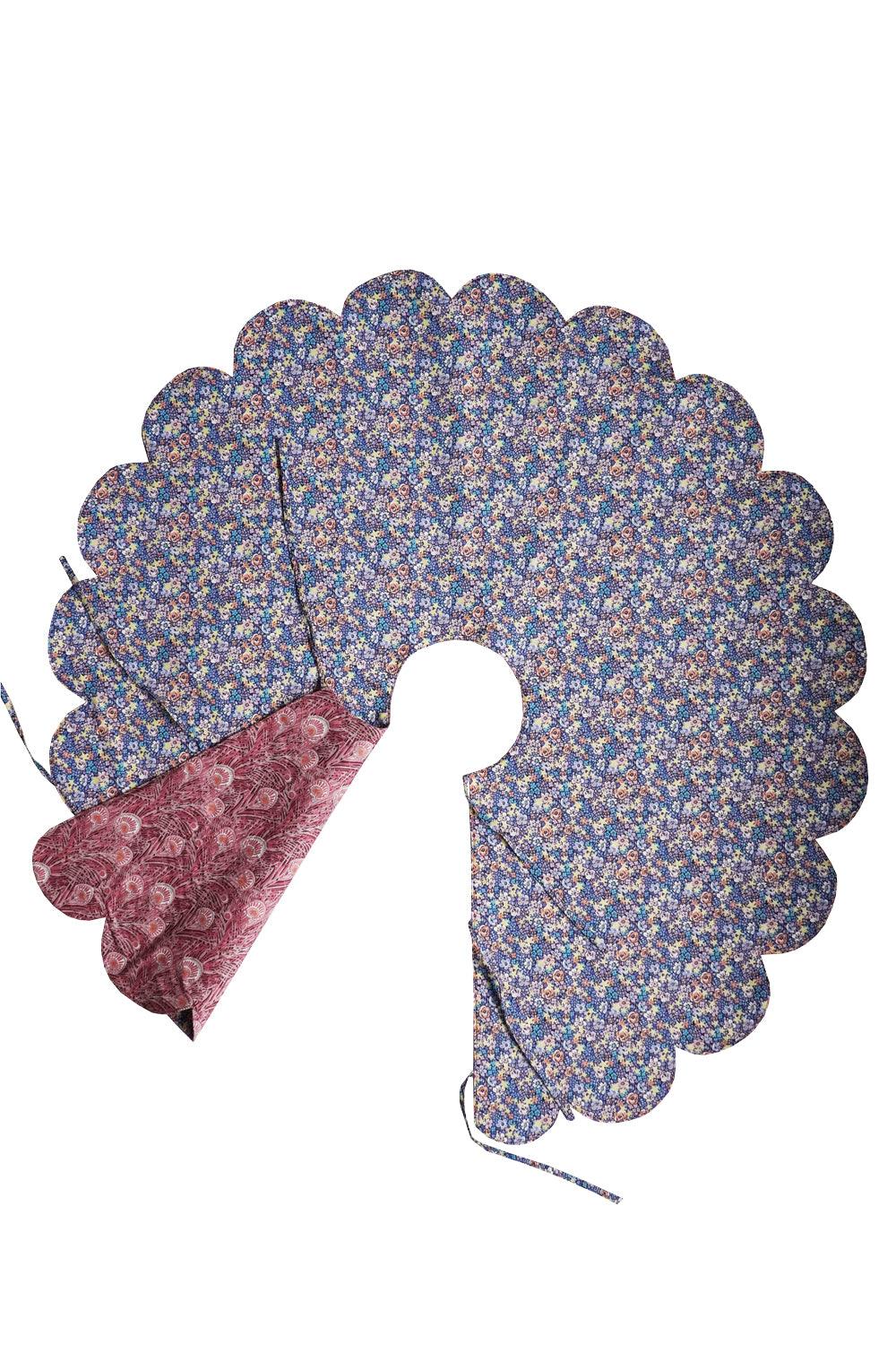 Reversible Christmas Tree Skirt made with Liberty Fabric EMMA ETOILE