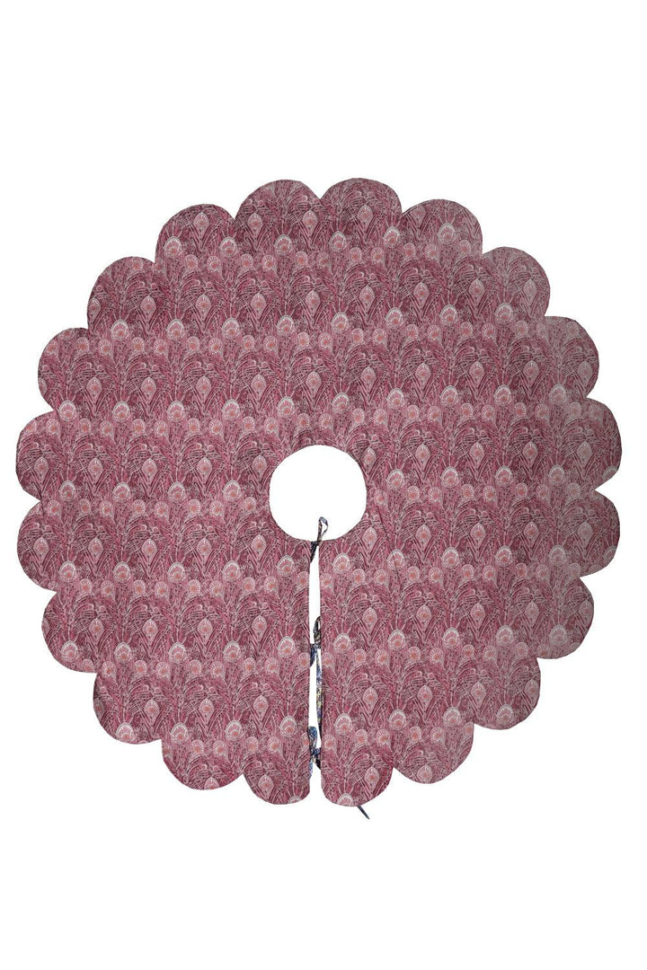 Reversible Christmas Tree Skirt made with Liberty Fabric EMMA ETOILE