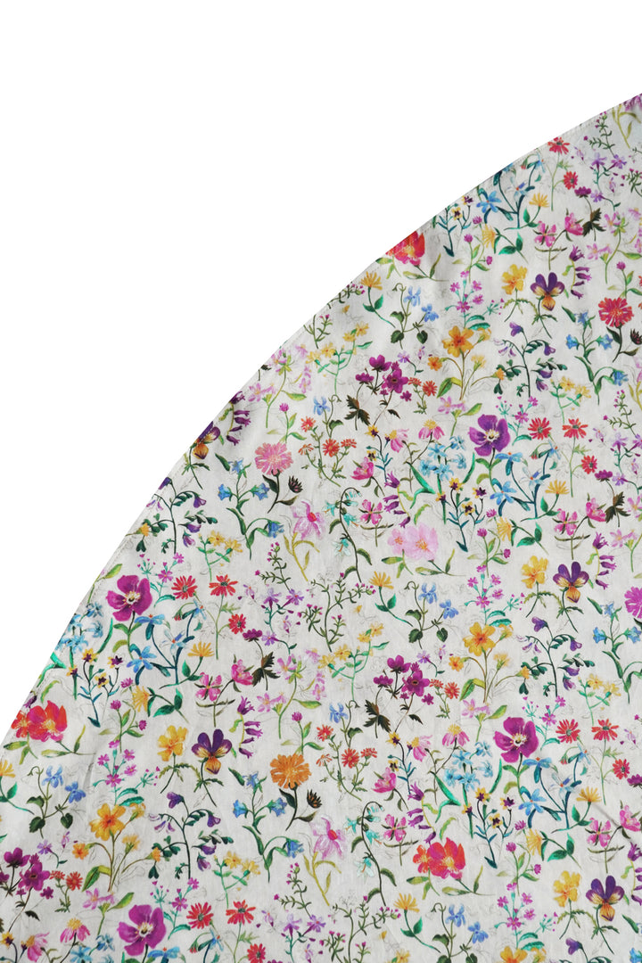 Round Tablecloth made with Liberty Fabric LINEN GARDEN