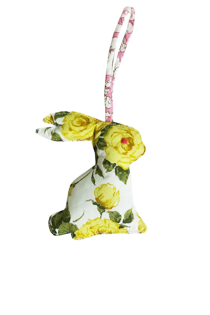 Rabbit Bauble Decoration made with Liberty Fabric CARLINE ROSE & BETSY BOO