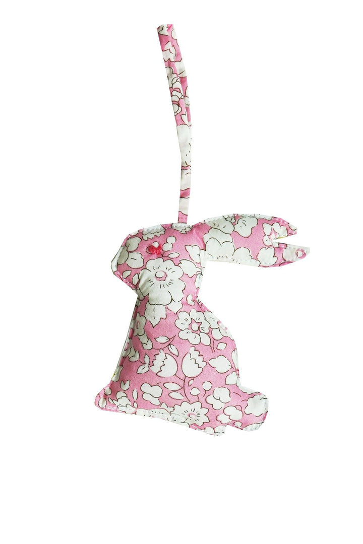 Rabbit Bauble Decoration made with Liberty Fabric CARLINE ROSE & BETSY BOO