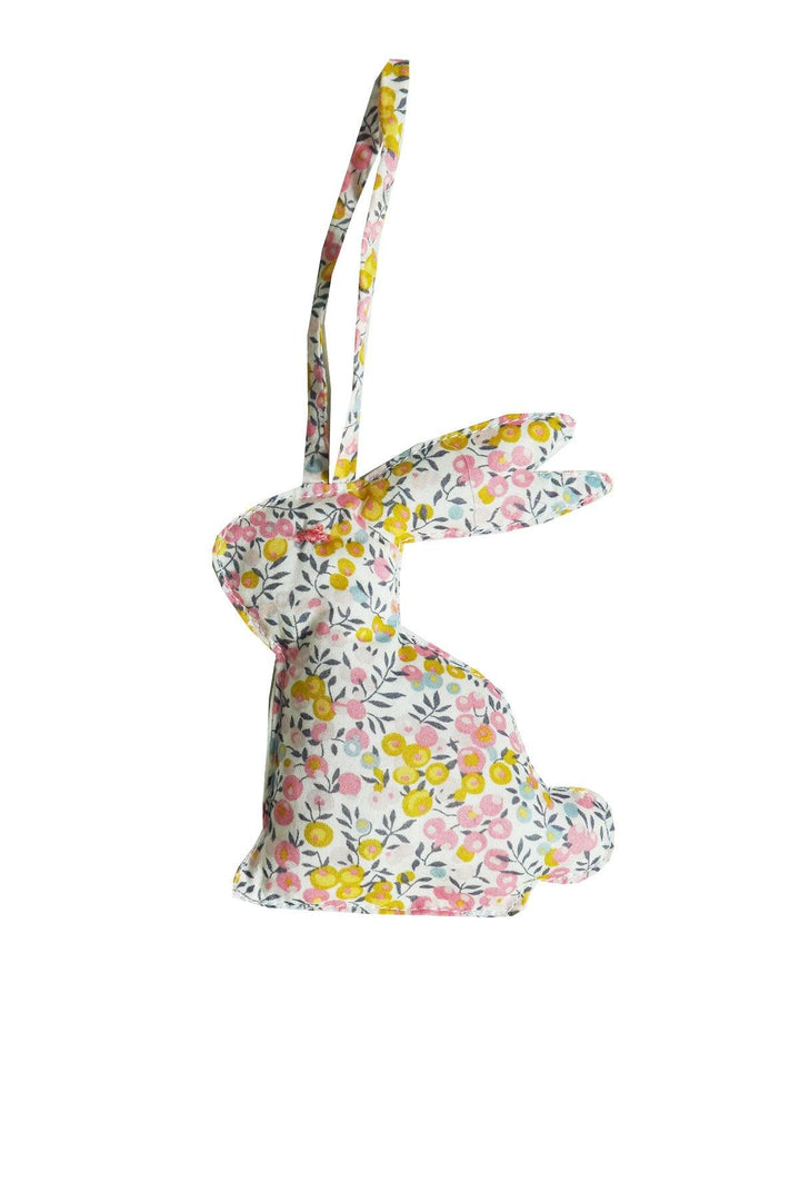 Rabbit Bauble Decoration made with Liberty Fabric WILTSHIRE BUD & ELIZABETH