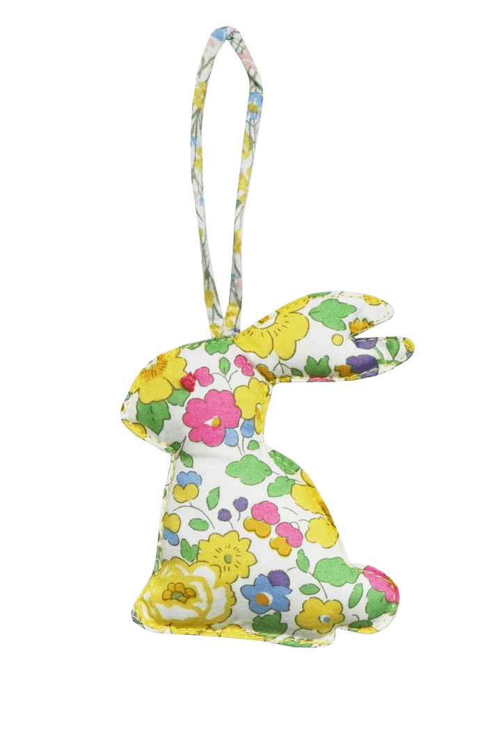 Rabbit Bauble Decoration made with Liberty Fabric BETSY & MEADOWLAND