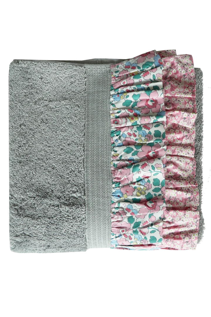 Ruffle Edge Towel made with Liberty Fabric BETSY & MITSI VALERIA