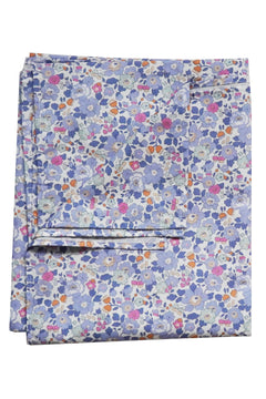 Flat Top Sheet made with Liberty Fabric BETSY LAVENDER BLUE