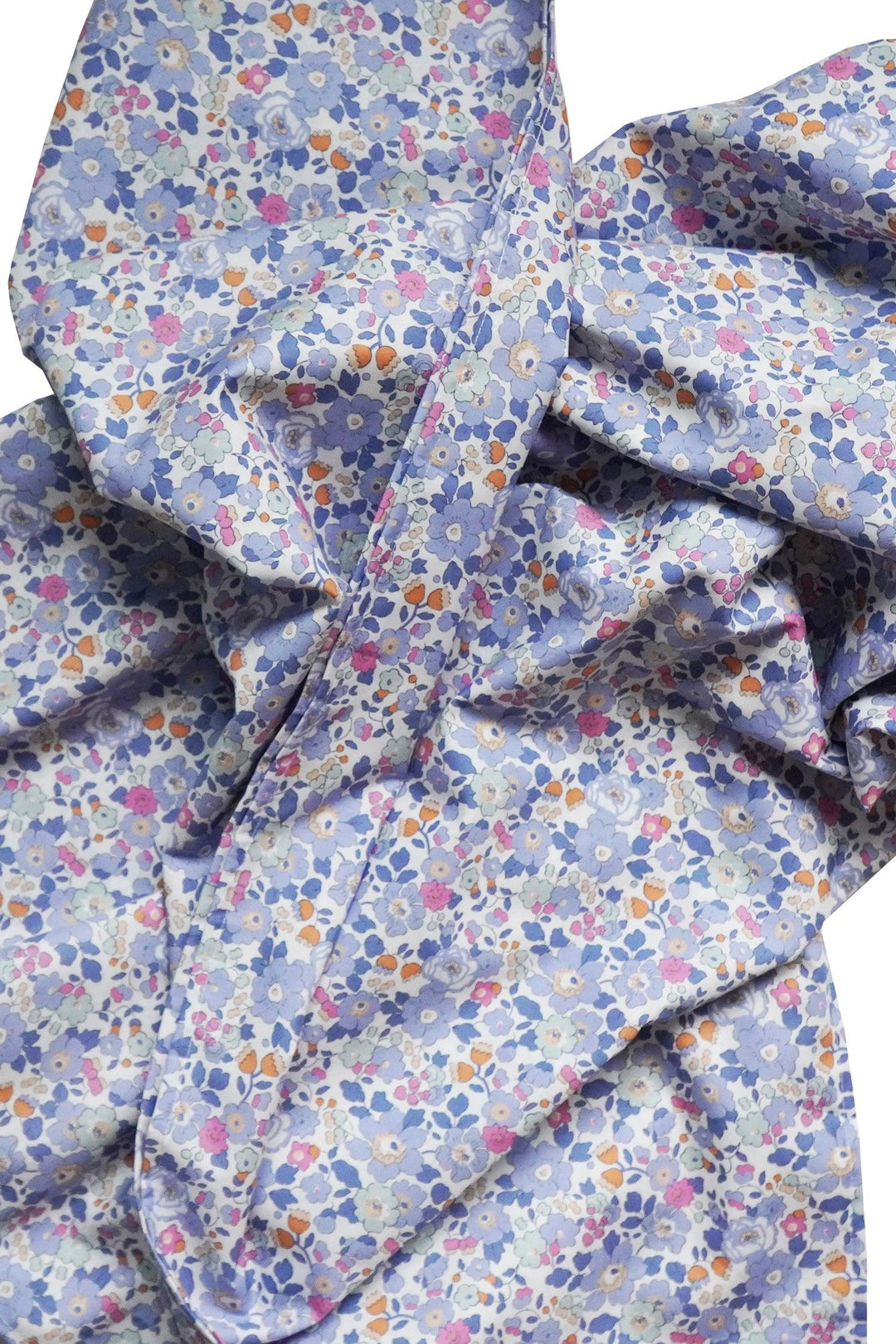 Flat Top Sheet made with Liberty Fabric BETSY LAVENDER BLUE