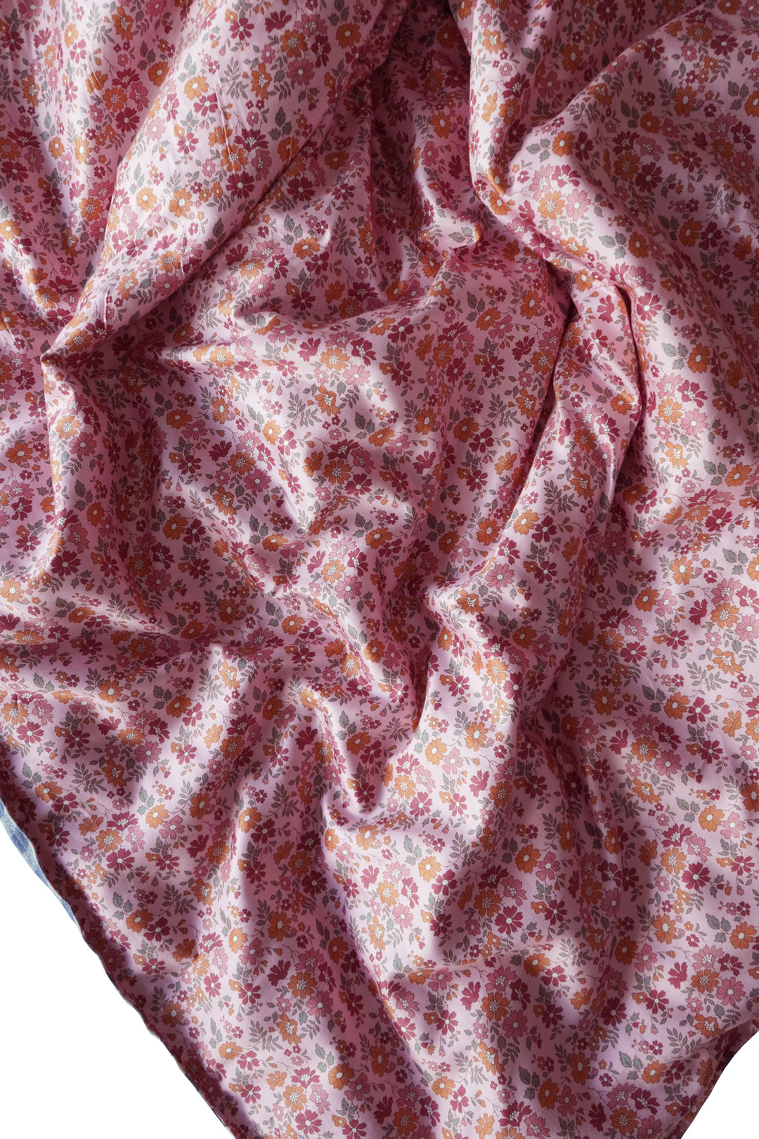 Reversible Heirloom Quilt made with Liberty Fabric CAPEL FLORET & GINGHAM LINEN - Coco & Wolf